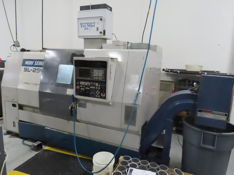 Mori Seiki SL-25Y CNC Turning with Y-Axis Capability, MF-T6 CNC Control, 10" 3-Jaw Chuck, Y-Axis Capability, Tailstock, Chip Conveyor
