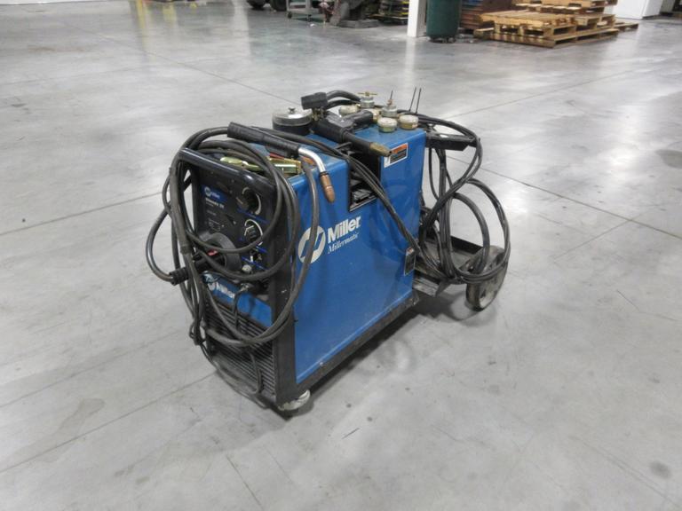 Millermatic 251 MIG Wire Feed Welder with Rolling Base and Accessories, 200/230V Single Phase
