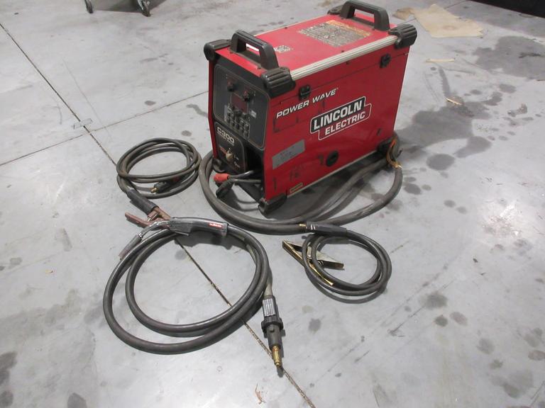 Lincoln Electric Power Wave C300 multi-process power source with an integrated wire feeder