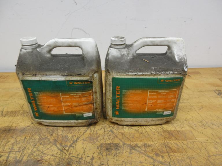 Walter Spatter Block for Welding, (2) 1.3 Gallon Jugs, (1) Sealed, (1) Half Full