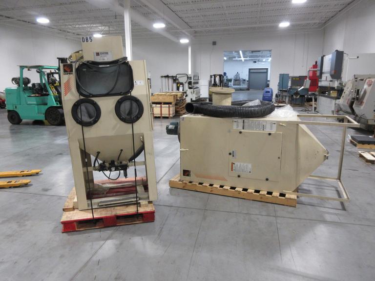 Empire Pro-Finish 2636 Abrasive Air Blast Cabinet with DCM-200 Standing Reclaim Unit