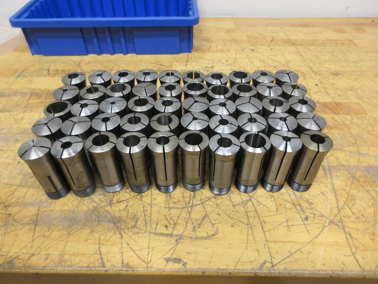 Hardinge 5C Collets (50pcs), Assorted Diameters and Shapes 