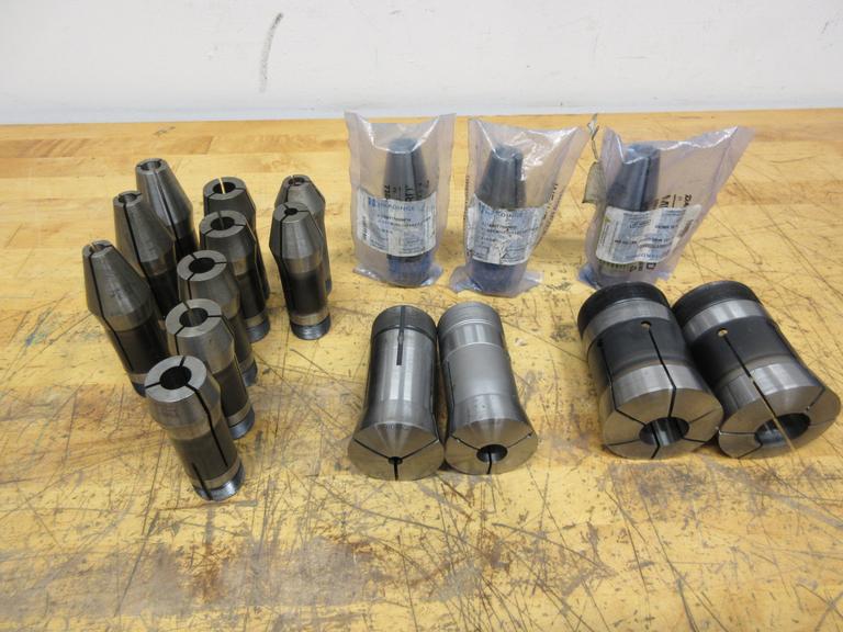 Hardinge Collets, (13pcs) Extended Nose 5C, (2) 16C Collets, (2) 22J Collets