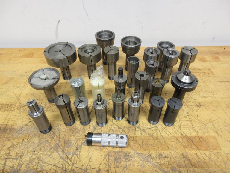 Hardinge 5C Emergency Collets, Steel, Plastic, Brass, Step, and Expanding Mandrel with 1 Collet Wrench