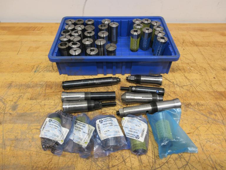 Hardinge 5C Collets New and Used, Assorted Sizes with Various Collet Back Stops