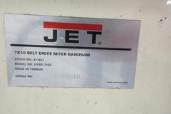 Jet HVBS-710S 7x10-1/2 in. Mitering Horizontal/Vertical Bandsaw, on Portable Steel Base, 
