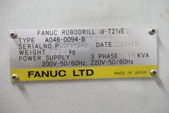 Fanuc Robodrill Alpha T21iEL CNC Drilling/Tapping Machine w/Automatic Pallet Changer, Renishaw Probing System, 21 ATC and MORE!!!