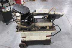 Jet HVBS-710S 7x10-1/2 in. Mitering Horizontal/Vertical Bandsaw, on Portable Steel Base, 