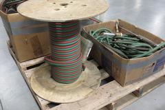 Oxy/Acetylene Torch Parts, Gas Valves, and Partial Spool of New Tubing on Pallet