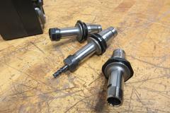 Heimatec 8 019 46 165, VDI40 Drive Lathe Radial Live Tool, Double Sided ER32 Collet with (3) ER16 Collet Adapters