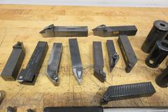 Lathe Tooling, Assored Inserted Tool Holders, Boring Bar Sleeves, Wrenches and Bushings