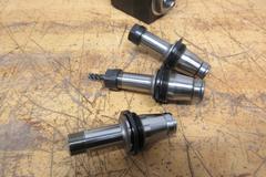 Heimatec 8 019 46 165, VDI40 Drive Lathe Radial Live Tool, Double Sided ER32 Collet with (3) ER16 Collet Adapters