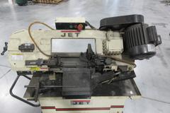 Jet HVBS-710S 7x10-1/2 in. Mitering Horizontal/Vertical Bandsaw, on Portable Steel Base, 