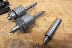 Manual Lathe Tooling, (3) Dorian QITP25-N and (1) Aloris AXA 1 Tool Post Holders, Jacobs Keyed Chuck & Live Center with #2 MT, Royal Live Center 1" Straight Shank