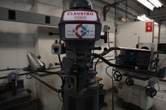 Clausing Kondia 9"x48" Knee Mill, Acu-Rite Millrite 2-Axis DRO, Quill Feed, X-Axis Servo Power Feed
