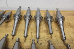 Pioneer CAT40 (15pcs) Ext & Reg Length End Mill Holders, 1/8", 3/16", 1/4" Diameters
