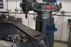 Clausing Kondia 9"x48" Knee Mill, Fagor 2-Axis DRO, Quill Feed, Kurt Power Drawbar