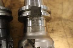 CAT40 Tool Holders (2) With 2" Shell Mills, Cogsdill Tool .250" Roll-A-Finish Burnish Tool