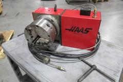 Haas HRT 210 Programmable Rotary Table (Brush Type), with Pratt Burnerd 8.25" 3-Jaw Manual Chuck