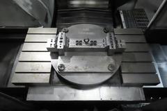 Haas EC-1600 CNC Horizontal Machining Center with Integrated 4th axis Rotary Table, 5th Axis Drive, Probing, and Thru-Spindle Coolant