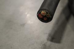 Heavy Duty 3 Phase Wire (1) Approx 25' of 6/3 & 8/1, (1) Approx 26' of 6/4, (1) Approx 100'+ Coil of 4/C 10 AWG Wire