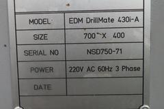 Perseo-Erie EDM DrillMate 430i with 16-Station Automatic Electrode Changer (Located at Cullinan Rigging in Ramsey, MN)
