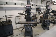 Clausing Kondia 9"x48" Knee Mill, Fagor 2-Axis DRO, Quill Feed, Kurt Power Drawbar