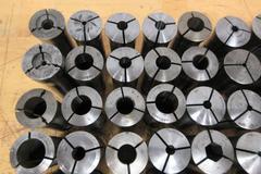 Hardinge 5C Collets (70pcs), Assorted Shapes and Sizes, Fractional, Metric, Emergency