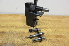 Heimatec 8 019 46 165, VDI40 Drive Lathe Radial Live Tool, Double Sided ER32 Collet with (3) ER16 Collet Adapters