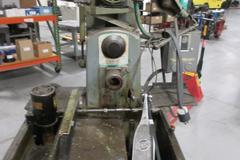Superior Model J Horizontal Manual Stroke Honing Machine, with Tub of Assorted Mandrels