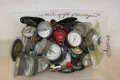 Smith's and Other Assorted Gas Guages, Valves, Orings, Filters and Parts