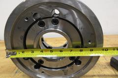 Samchully MH Series 3-Jaw Mega-Bore Open-Center Power Lathe Chuck, 10" Size - MH-210V1 with Serrated Hard Step Jaws