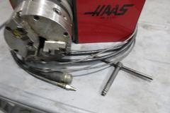 Haas HRT 210 Programmable Rotary Table (Brush Type), with Pratt Burnerd 8.25" 3-Jaw Manual Chuck