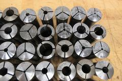 Hardinge 5C Collets (70pcs), Assorted Shapes and Sizes, Fractional, Metric, Emergency