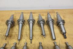 Pioneer CAT40 (12pcs) Extended Length End Mill Holders, (3) 1/8" Dia, (1) 3/16" Dia, (6) 1/4" Dia, (1) 3/8" Dia, (1) 1/2" Dia