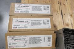 Lincoln Electric SuperArc LA-100 .045" Mig Welding Wire (3) ***New Rolls in Boxes***, and 1018 Stick Welding Rod Electrodes