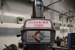 Clausing Kondia 9"x48" Knee Mill, Fagor 2-Axis DRO, Quill Feed, Kurt Power Drawbar