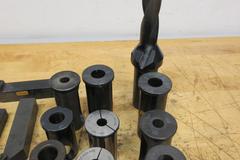 Lathe Tooling, Assored Inserted Tool Holders, Boring Bar Sleeves, Wrenches and Bushings