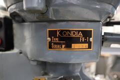Clausing Kondia 9"x48" Knee Mill, Fagor 2-Axis DRO, Quill Feed, Kurt Power Drawbar