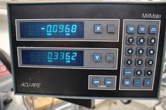 Clausing Kondia 9"x48" Knee Mill, Acu-Rite Millrite 2-Axis DRO, Quill Feed, X-Axis Servo Power Feed