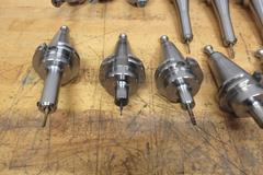 Pioneer CAT40 (15pcs) Ext & Reg Length End Mill Holders, 1/8", 3/16", 1/4" Diameters