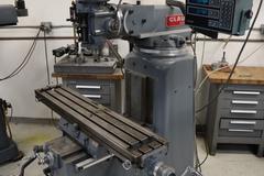 Clausing Kondia 9"x48" Knee Mill, Acu-Rite Millrite 2-Axis DRO, Quill Feed, X-Axis Servo Power Feed