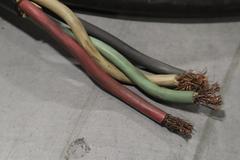 Heavy Duty 3 Phase Wire (1) Approx 25' of 6/3 & 8/1, (1) Approx 26' of 6/4, (1) Approx 100'+ Coil of 4/C 10 AWG Wire