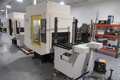 Fanuc Robodrill Alpha T21iEL CNC Drilling/Tapping Machine w/Automatic Pallet Changer, Renishaw Probing System, 21 ATC