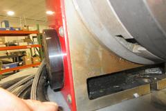 Haas HRT 210 Programmable Rotary Table (Brush Type), with Pratt Burnerd 8.25" 3-Jaw Manual Chuck