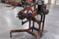 Motorized Rotary Oxy Acetylene Cutting Stand, with 9" 3-Jaw Chuck, Variable Speed Control, and Electric Motor Drive