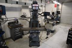 Clausing Kondia 9"x48" Knee Mill, Acu-Rite Millrite 2-Axis DRO, Quill Feed, X-Axis Servo Power Feed