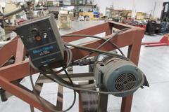 Motorized Rotary Oxy Acetylene Cutting Stand, with 9" 3-Jaw Chuck, Variable Speed Control, and Electric Motor Drive