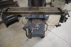 Clausing Kondia 9"x48" Knee Mill, Acu-Rite Millrite 2-Axis DRO, Quill Feed, X-Axis Servo Power Feed