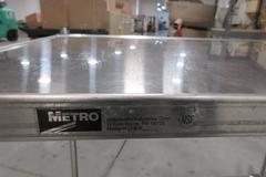 Metro Stainless Steel (2) Adjusable Shelf Cart with Swivel Caster Wheels